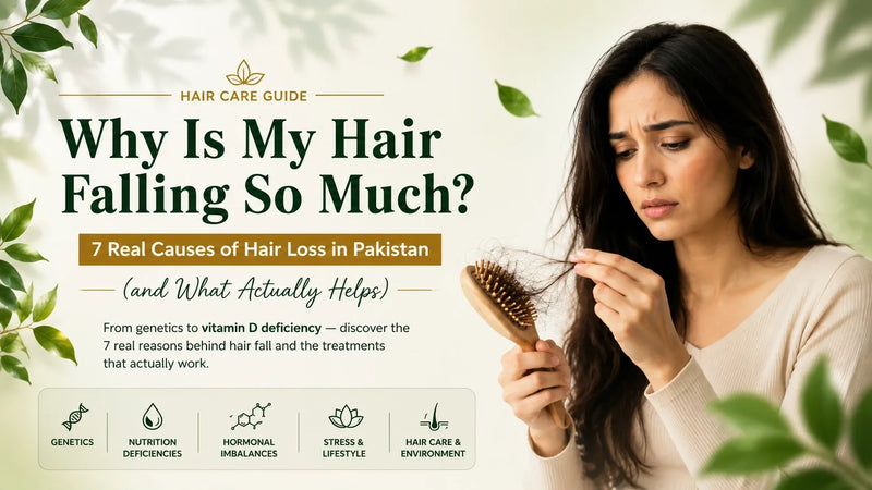 Why Is My Hair Falling So Much: 7 Real Causes of Hair Loss in Pakistan | Naturalize by Dr. Bilquis