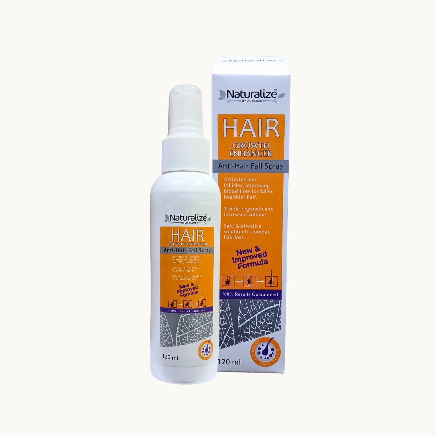 Hair Growth Enhancer Anti-Hair Fall Spray (New & Improved) by Naturalize - hair growth care product for hair care