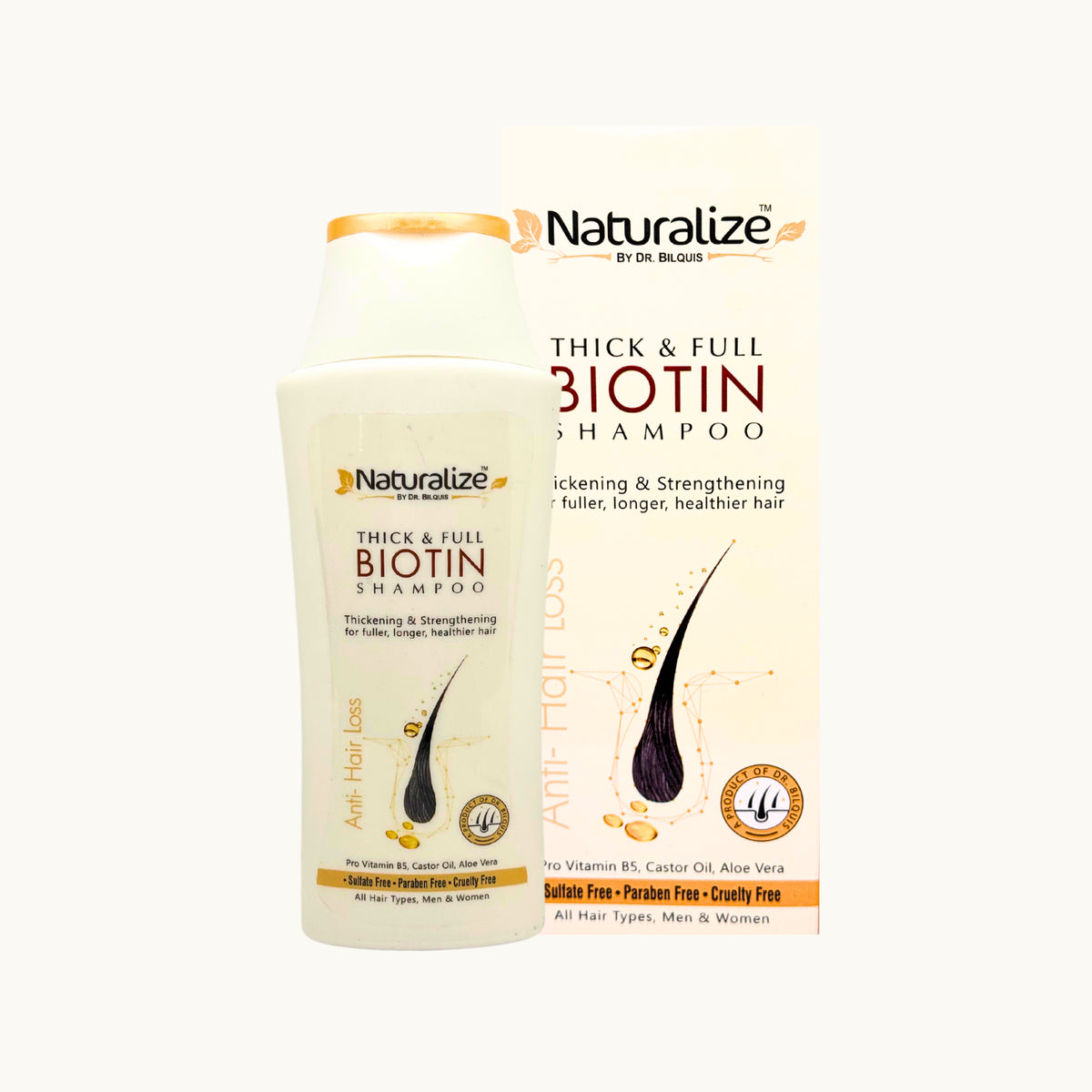 Biotin Shampoo by Naturalize - hair growth care product for hair care