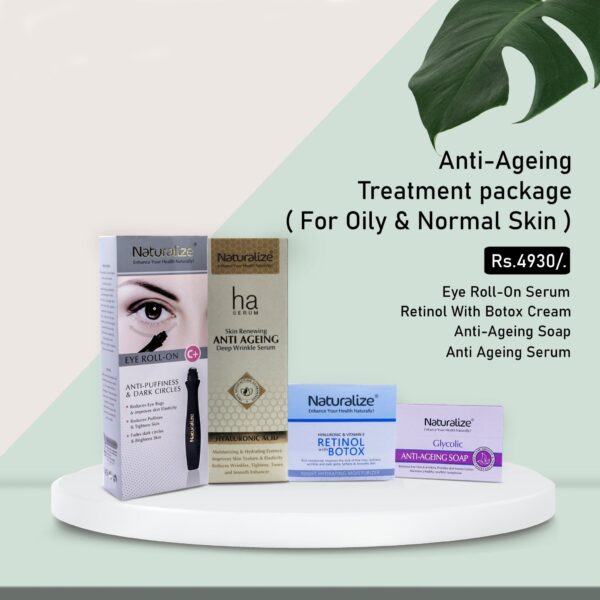 ANTI-AGEING TREATMENT PACKAGE (FOR OILY & NORMAL SKIN) - Naturalize